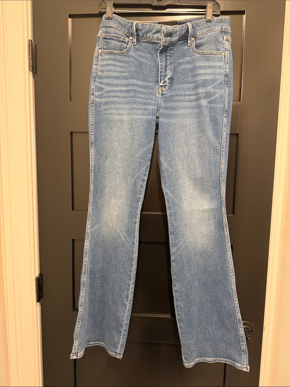 White House Black Market Blue Flare Jeans